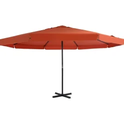 MAISON EXCLUSIVE - Parasol d'extérieur avec mât en aluminium 500 cm terre cuite