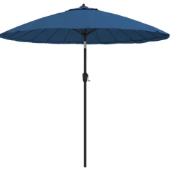 MAISON EXCLUSIVE - Parasol d'extérieur avec mât en aluminium 500 cm bleu azuré