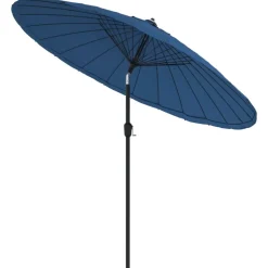 MAISON EXCLUSIVE - Parasol d'extérieur avec mât en aluminium 500 cm bleu azuré