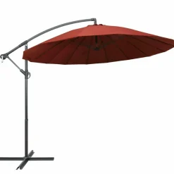 MAISON EXCLUSIVE - Parasol suspendu avec poteau terre cuite 3 m