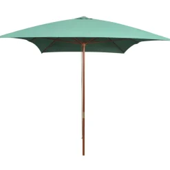 MAISON EXCLUSIVE - Parasol avec poteau en bois 200 x 300 cm vert