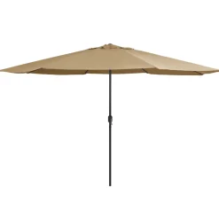 MAISON EXCLUSIVE - Parasol de jardin avec mât en métal 390 cm taupe