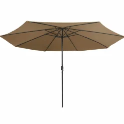 MAISON EXCLUSIVE - Parasol de jardin avec mât en métal 390 cm taupe