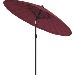 MAISON EXCLUSIVE - Parasol d'extérieur avec mât en aluminium 270 cm rouge bordeaux