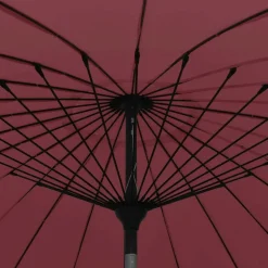 MAISON EXCLUSIVE - Parasol d'extérieur avec mât en aluminium 270 cm rouge bordeaux