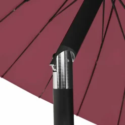 MAISON EXCLUSIVE - Parasol d'extérieur avec mât en aluminium 270 cm rouge bordeaux