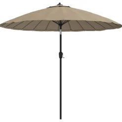 MAISON EXCLUSIVE - Parasol d'extérieur avec mât en aluminium 270 cm taupe