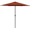MAISON EXCLUSIVE - Parasol de jardin et mât en aluminium 270x246 cm terre cuite