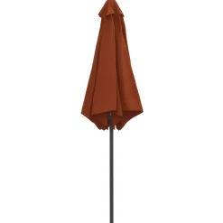 MAISON EXCLUSIVE - Parasol de jardin et mât en aluminium 270x246 cm terre cuite