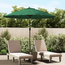 MAISON EXCLUSIVE - Parasol d'extérieur avec mât en aluminium 270 cm vert