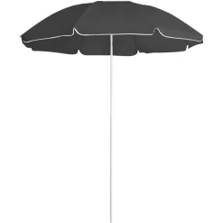 MAISON EXCLUSIVE - Parasol de jardin avec mât en acier anthracite 180 cm
