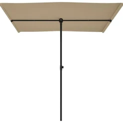 MAISON EXCLUSIVE - Parasol de jardin avec mât en aluminium 2x1,5 m taupe