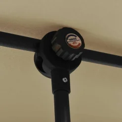 MAISON EXCLUSIVE - Parasol de jardin avec mât en aluminium 2x1,5 m taupe