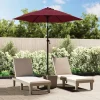 MAISON EXCLUSIVE - Parasol bordeaux 200x224 cm aluminium