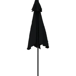 MAISON EXCLUSIVE - Parasol de jardin avec mât en acier noir 225x225x212 cm