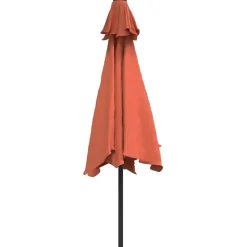 MAISON EXCLUSIVE - Parasol de jardin avec mât en métal terre cuite 300 cm