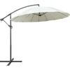 MAISON EXCLUSIVE - Parasol suspendu avec poteau en aluminium blanc 3 m