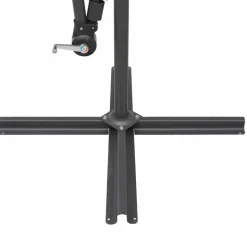 MAISON EXCLUSIVE - Parasol suspendu avec poteau en aluminium blanc 3 m