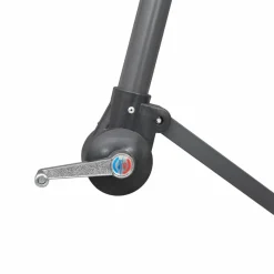 MAISON EXCLUSIVE - Parasol suspendu avec poteau en aluminium blanc 3 m