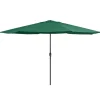 MAISON EXCLUSIVE - Parasol de jardin avec mât en métal 390 cm vert