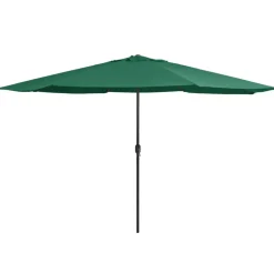 MAISON EXCLUSIVE - Parasol de jardin avec mât en métal 390 cm vert
