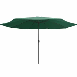 MAISON EXCLUSIVE - Parasol de jardin avec mât en métal 390 cm vert