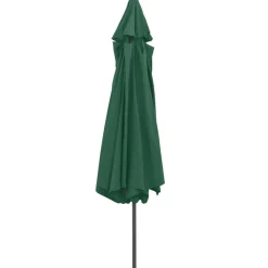 MAISON EXCLUSIVE - Parasol de jardin avec mât en métal 390 cm vert
