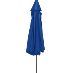 MAISON EXCLUSIVE - Parasol de jardin avec mât en métal 390 cm bleu azuré