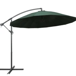 MAISON EXCLUSIVE - Parasol suspendu avec poteau en aluminium vert 3 m