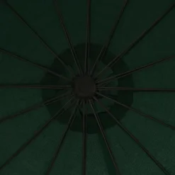 MAISON EXCLUSIVE - Parasol suspendu avec poteau en aluminium vert 3 m