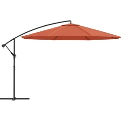 MAISON EXCLUSIVE - Parasol de jardin en porte-à-faux et poteau en aluminium