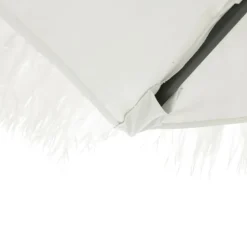 MAISON EXCLUSIVE - Parasol de jardin avec mât en acier blanc 248x248x248 cm