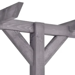 MAISON EXCLUSIVE - Pergola de jardin gris 400x40x205 cm bois de pin imprégné