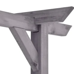 MAISON EXCLUSIVE - Pergola de jardin gris 400x40x205 cm bois de pin imprégné