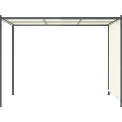 MAISON EXCLUSIVE - Pergola avec toit réglable crème blanc 3x3 m acier