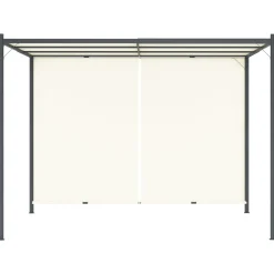 MAISON EXCLUSIVE - Pergola avec toit réglable crème blanc 3x3 m acier