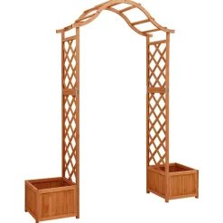 MAISON EXCLUSIVE - Pergola de jardin avec jardinière bois pin massif