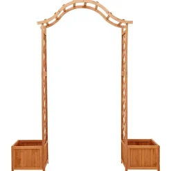 MAISON EXCLUSIVE - Pergola de jardin avec jardinière bois pin massif