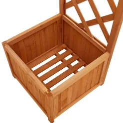 MAISON EXCLUSIVE - Pergola de jardin avec jardinière bois pin massif