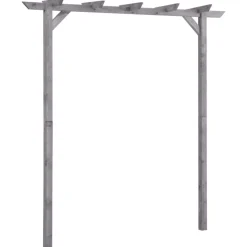 MAISON EXCLUSIVE - Pergola de jardin gris 200x40x205 cm bois de pin imprégné