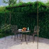 MAISON EXCLUSIVE - Pergola de jardin marron antique 4x3x2,5 m fer