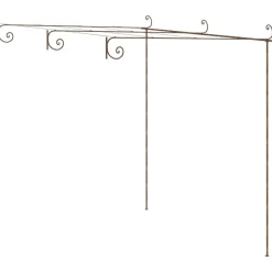 MAISON EXCLUSIVE - Pergola de jardin marron antique 3x3x2,5 m fer