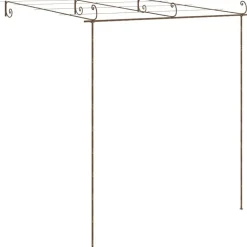 MAISON EXCLUSIVE - Pergola de jardin marron antique 3x3x2,5 m fer