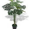 MAISON EXCLUSIVE - Plante artificielle avec pot monstera 70 cm vert