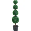 MAISON EXCLUSIVE - Plante de buis artificiel avec pot forme de boule vert 90 cm