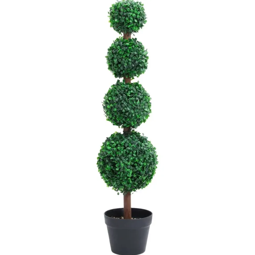 MAISON EXCLUSIVE - Plante de buis artificiel avec pot forme de boule vert 90 cm