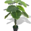 MAISON EXCLUSIVE - Plante artificielle avec pot taro 85 cm vert