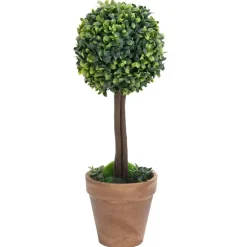 MAISON EXCLUSIVE - Plantes de buis artificiel 2 pcs avec pots boule vert 41 cm