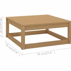 MAISON EXCLUSIVE - Salon de jardin 11 pcs bois de pin massif