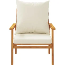 MAISON EXCLUSIVE - Salon de jardin 4 pcs avec coussins bois d'acacia solide